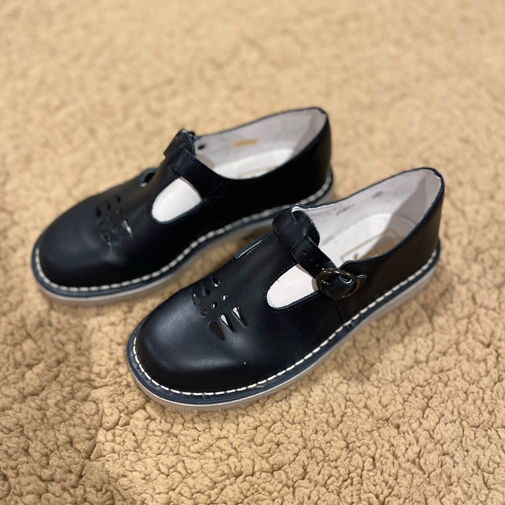 Classic TROTTY Navy Blue School  Kids Shoes